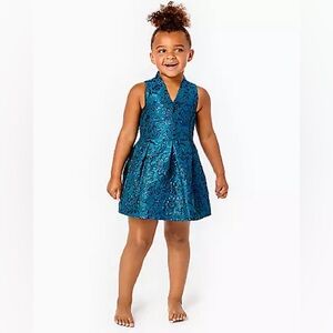 NWT Lilly Pulitzer Girls Teal Dress - Sz 6